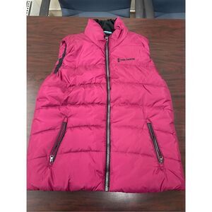 Free Country Zip Up Burgundy Puffer Vest